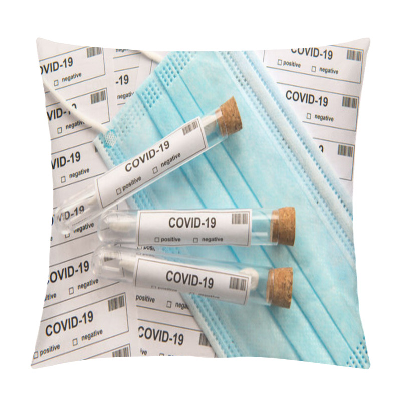 Personality  Many Covid-19 Test Tubes For Lots Of Testing Pillow Covers