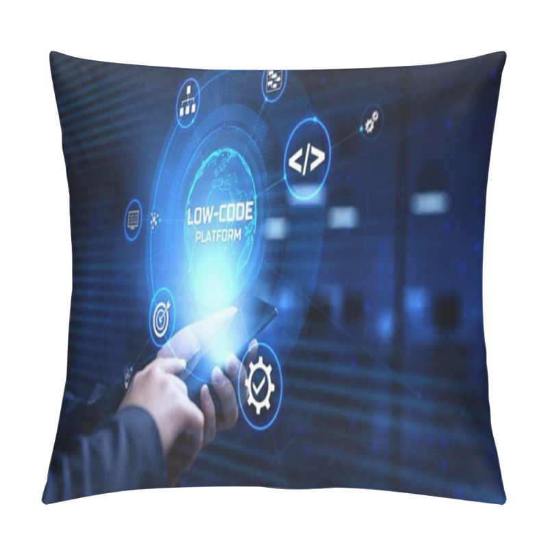 Personality  Low Code Software Development Platform Technology Concept Pillow Covers