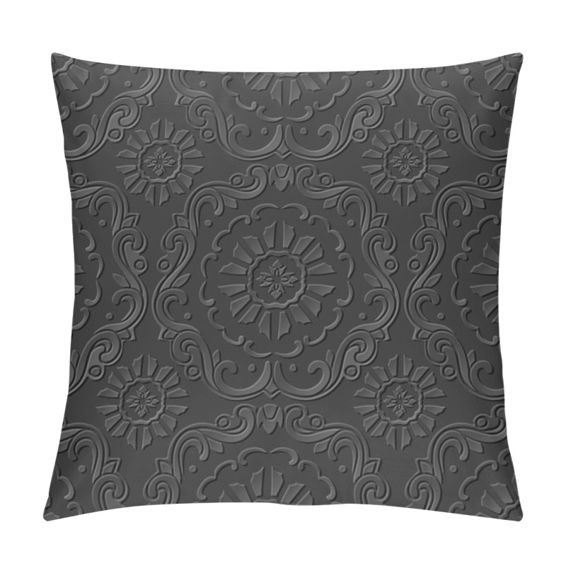 Personality  3D Paper Art Pattern Botanic Spiral Curve Cross Flower Pillow Covers