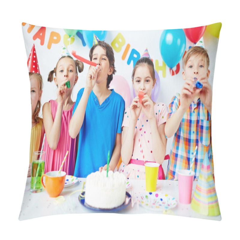 Personality  Kids Enjoying Birthday Party Pillow Covers