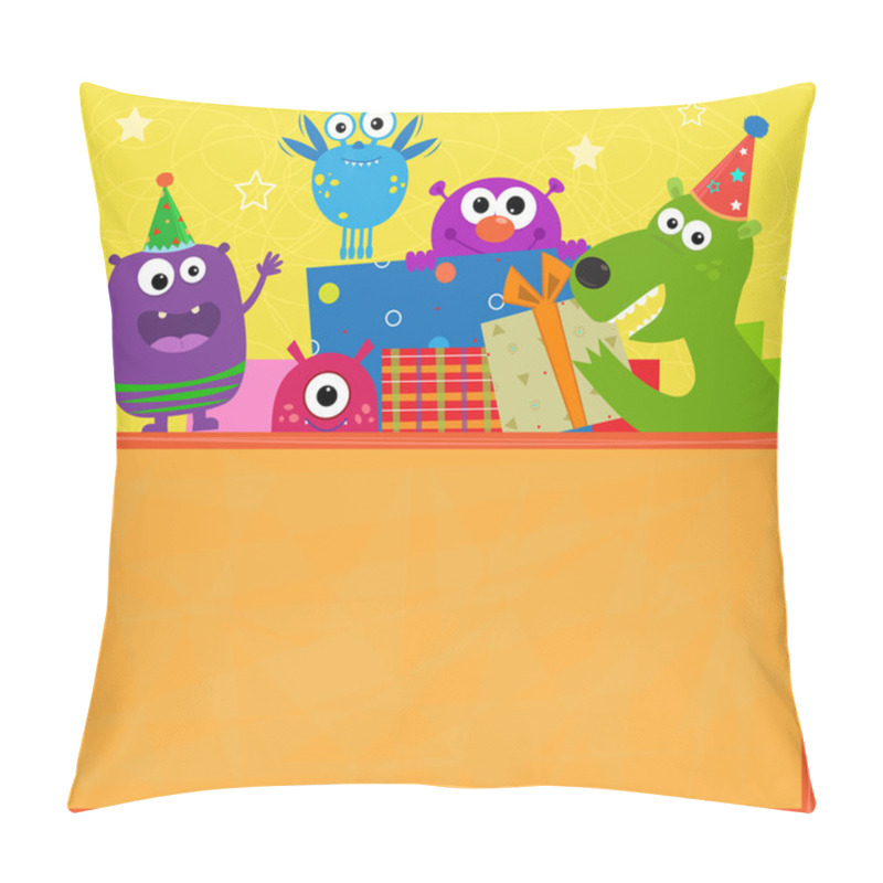 Personality  Monsters Birthday Banner Pillow Covers