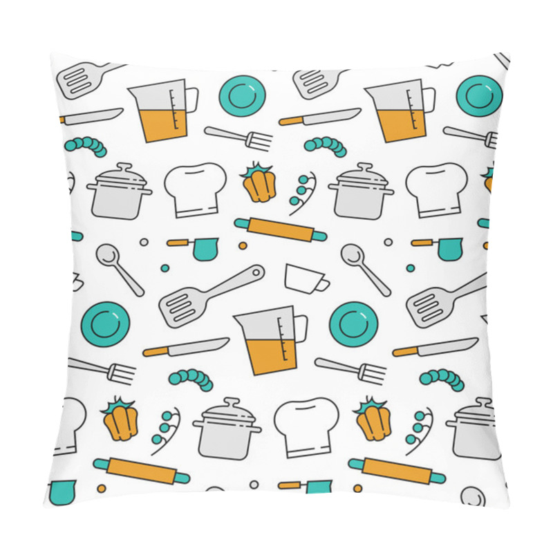 Personality  Cooking Elements Icons Pillow Covers