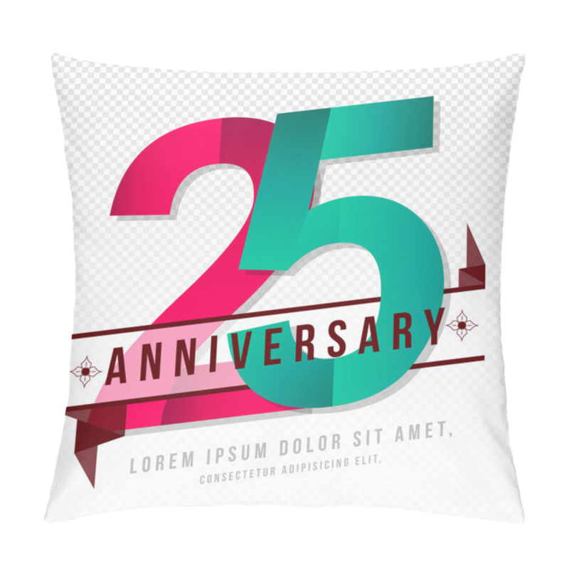 Personality  Anniversary Emblems Template Design Pillow Covers