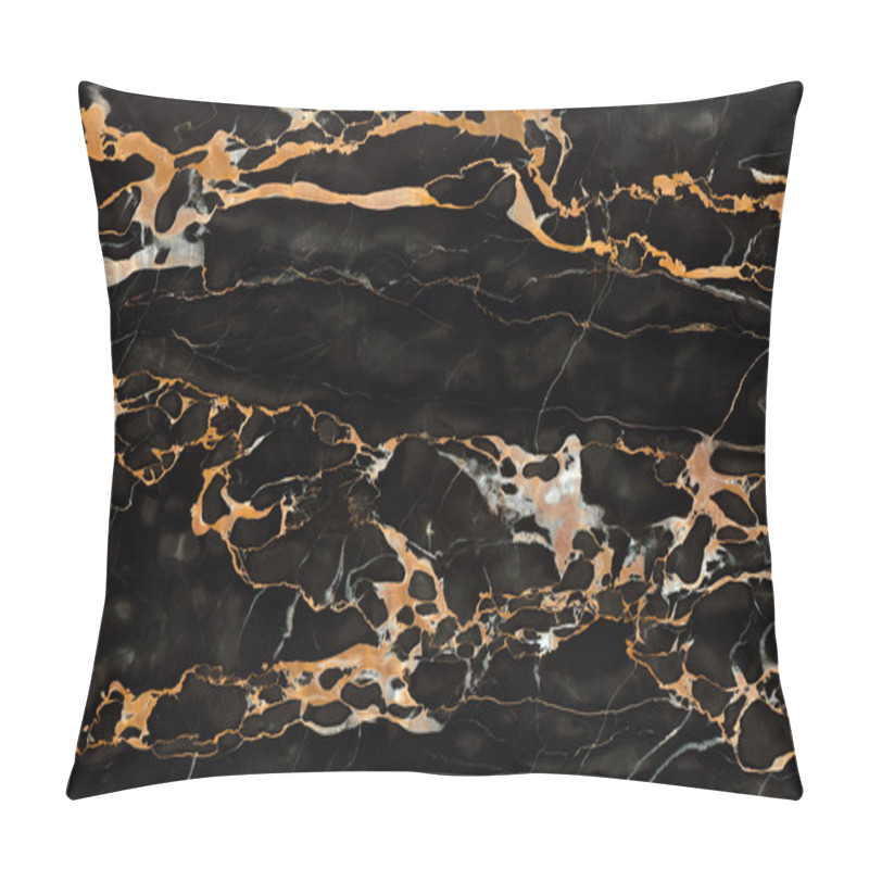 Personality  Nero Portoro Marble Scanned Surface Pillow Covers