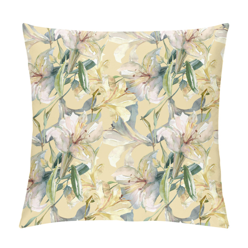 Personality  Lily Seamless Pattern Pillow Covers