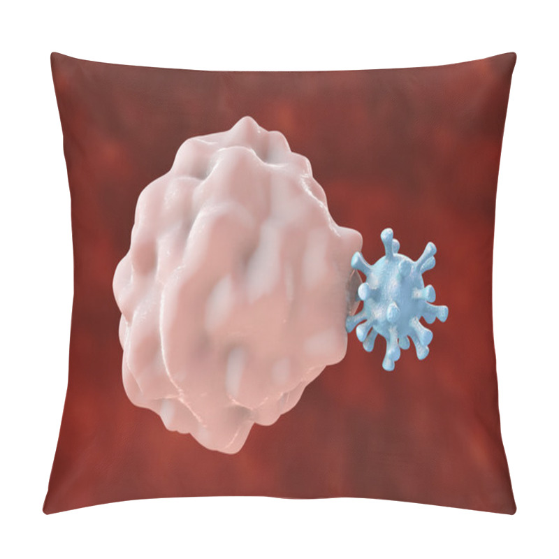 Personality  Leukocyte Engulfing Virus Pillow Covers