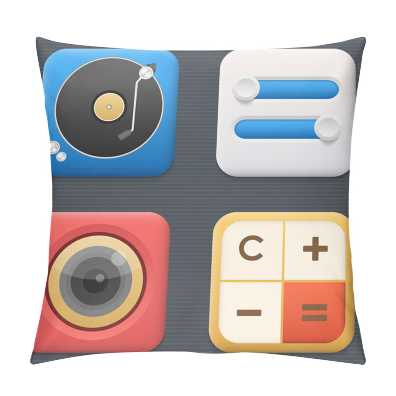 Personality  Vector Icons Set, Vector Illustration Pillow Covers