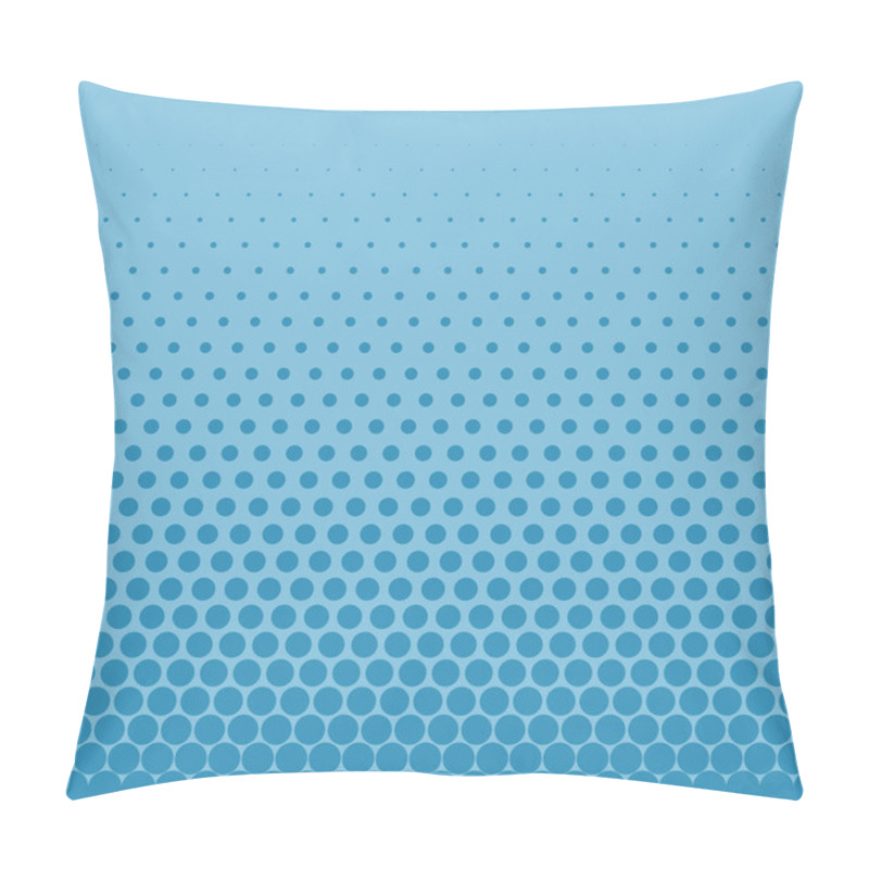 Personality  Background Of Dark Blue Circles Of Different Sizes On A Blue Field. Pillow Covers