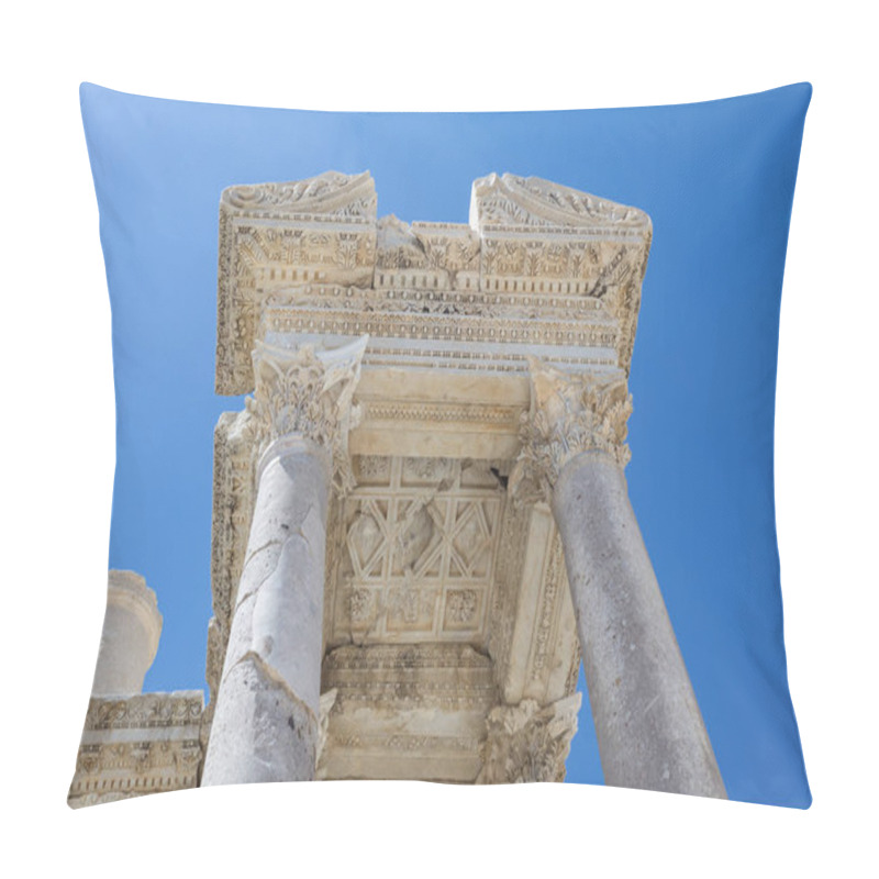 Personality  Fragment Of Carved Marble At Sagalassos Pillow Covers