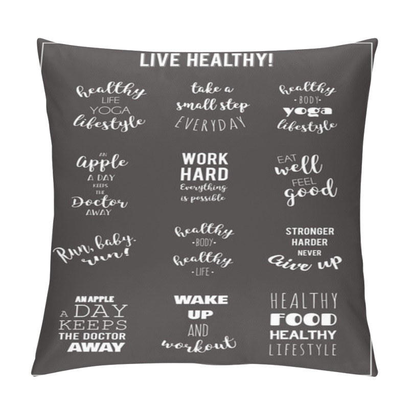 Personality  Sport And Healthy Lifestyle Motivation Quotes. Pillow Covers