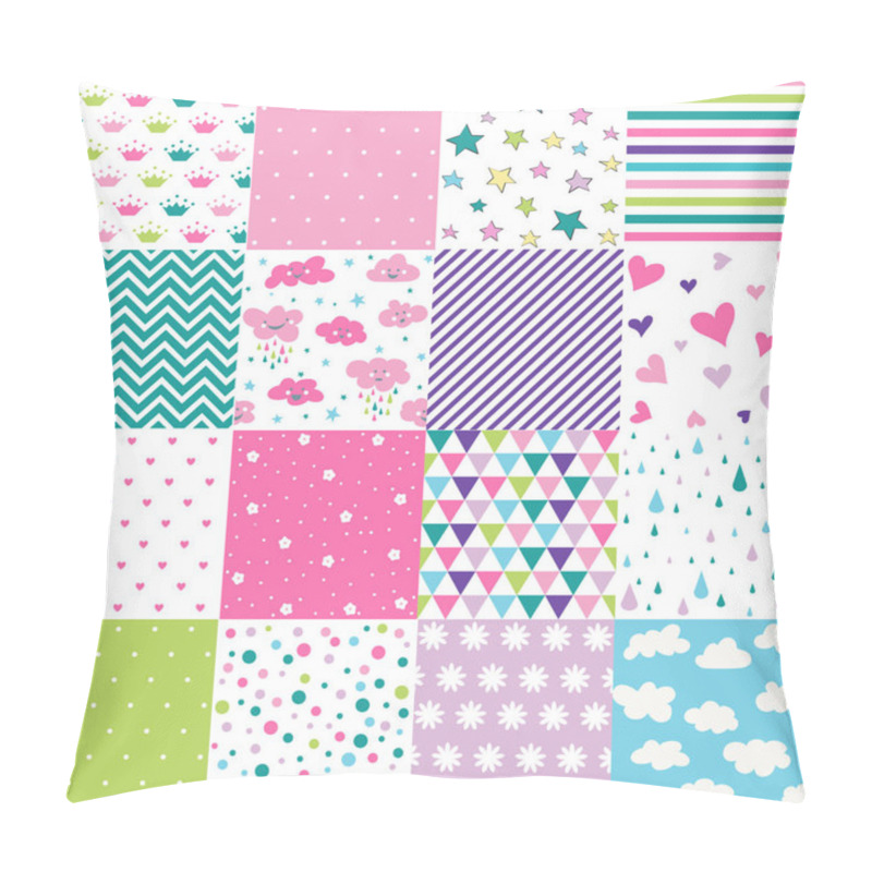 Personality  Cute Baby Background Seamless Pattern  Pillow Covers