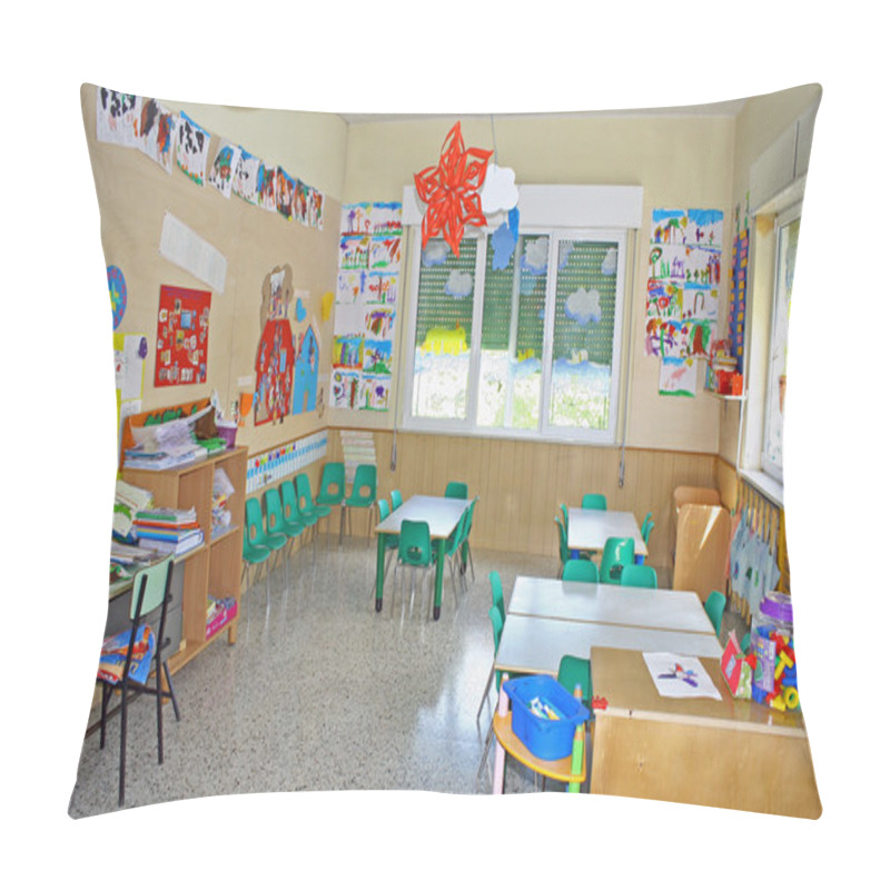 Personality  Interior Of A Playroom A Nursery Kindergarten School Pillow Covers