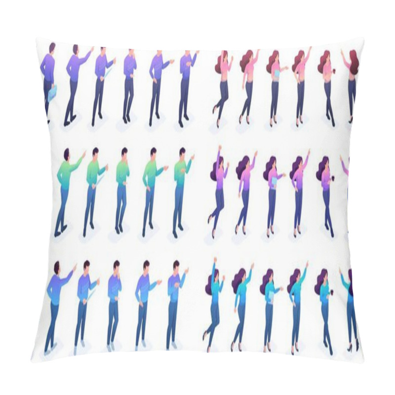 Personality  Isometric Set Young People Pillow Covers