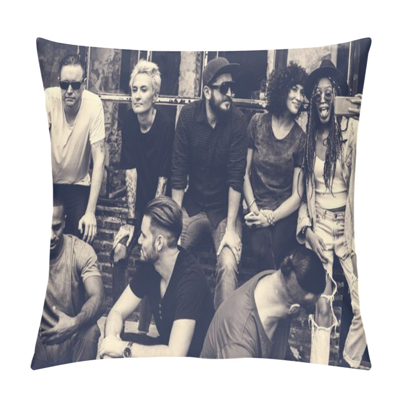 Personality  Friends Chill Out Together Pillow Covers