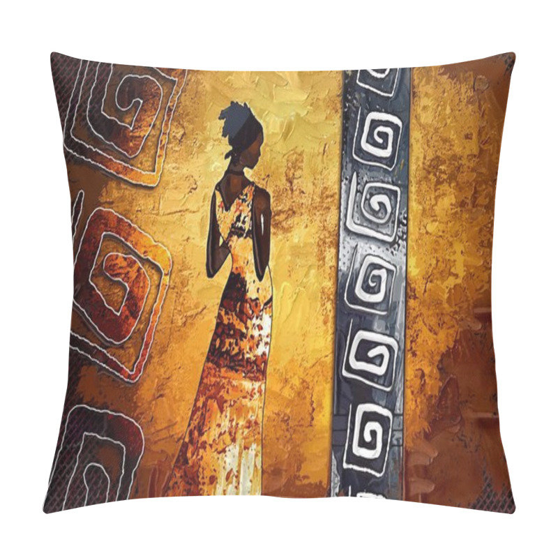 Personality  African Motive Art Pillow Covers