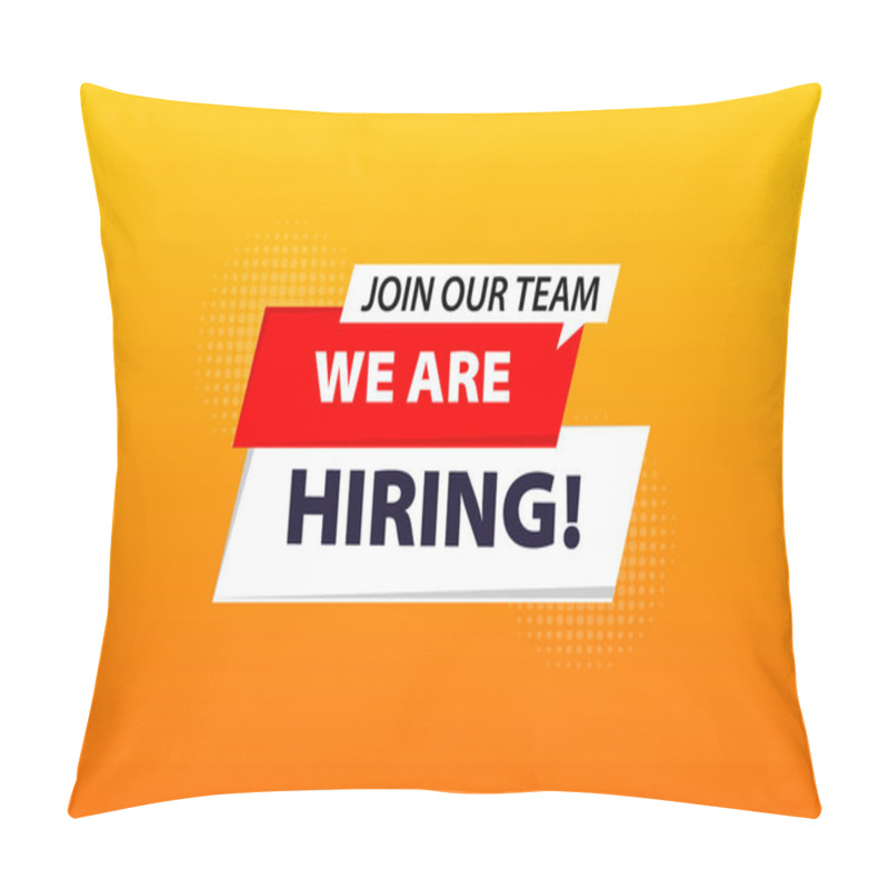 Personality  We Are Herring Job Vacancy Banner Design. Pillow Covers