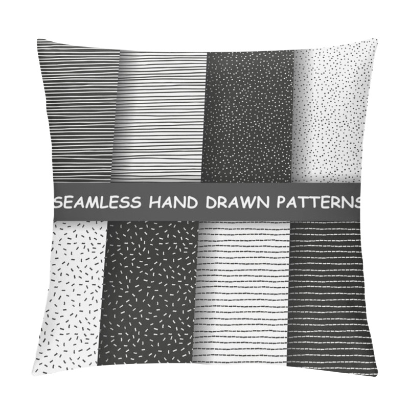 Personality  Seamless Hand Drawn Pattern.  Pillow Covers