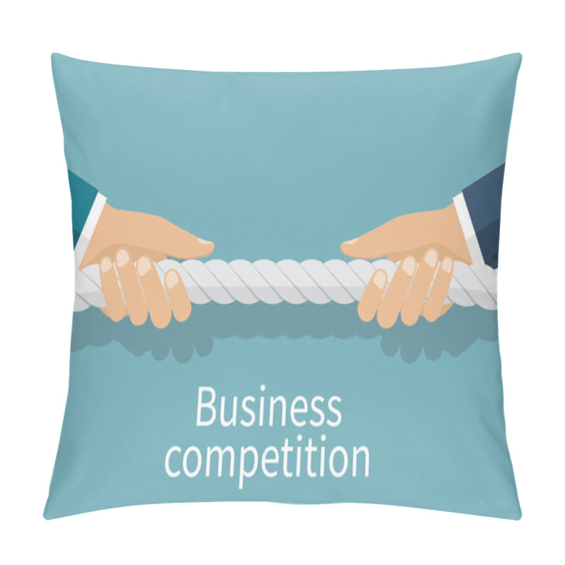 Personality  Concept Of Business Competition. Pillow Covers