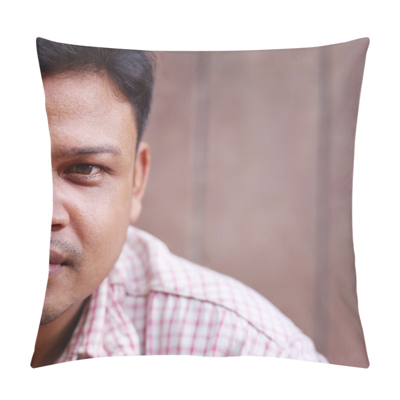 Personality  Mid Adult Asian Man Looking At Camera Pillow Covers