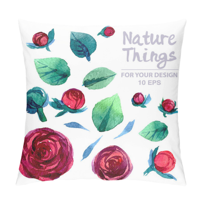 Personality  Floral Collection Of Painted Roses Pillow Covers