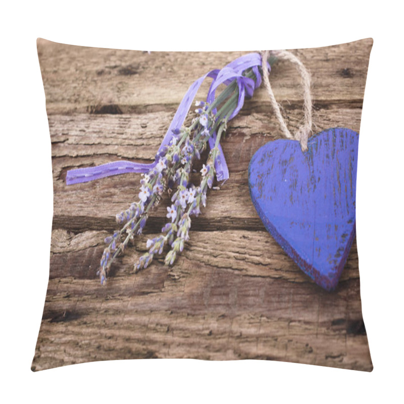 Personality  Lavender With Heart, Holiday Concept Pillow Covers