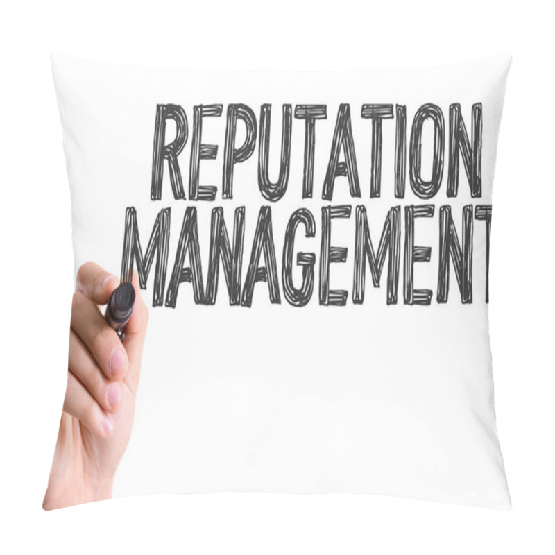 Personality  Hand With Marker Writing Text Pillow Covers