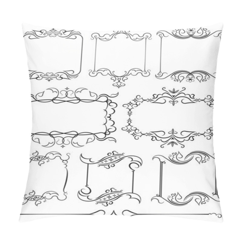 Personality  Set Of Vector Frames Pillow Covers