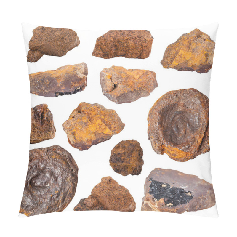 Personality  Collection Of Various Limonite Stones Pillow Covers