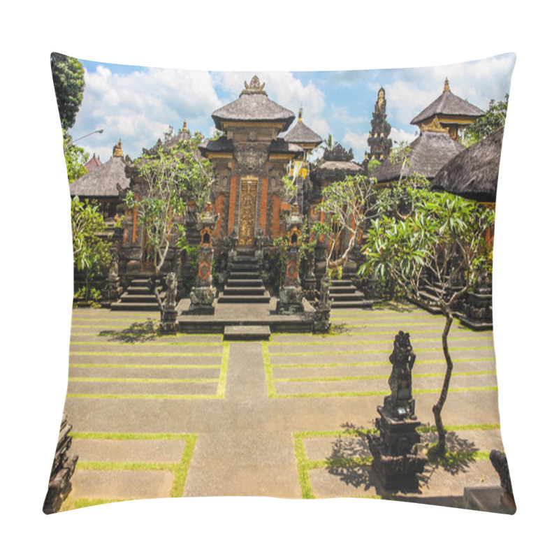 Personality  Hindu Temple Near Ubud, Blue Sky - Bali, Indonesia Pillow Covers