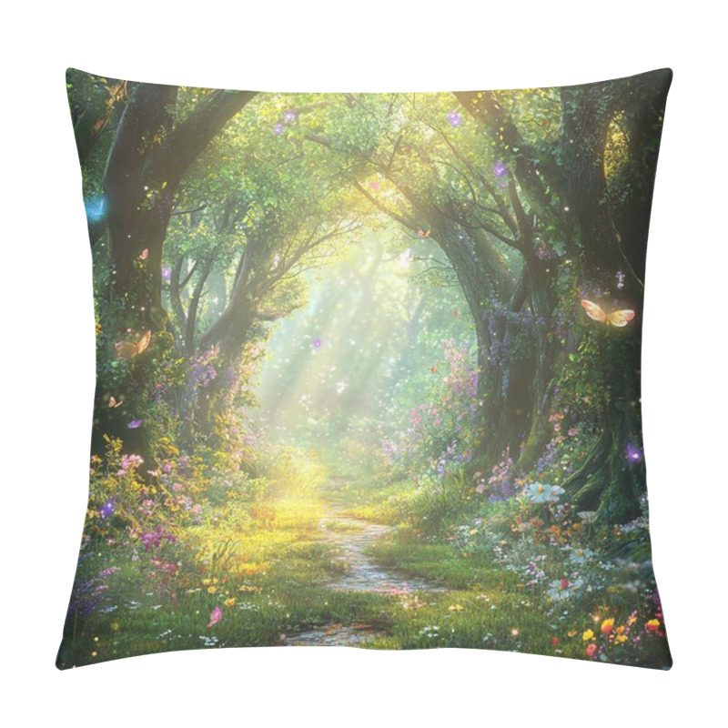 Personality  Fairy Tale Forest, Fantasy Illustration Pillow Covers