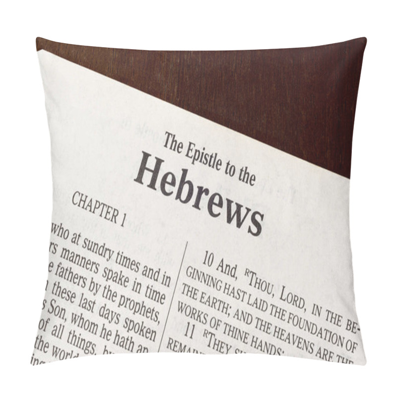 Personality  This Is The King James Bible Translated In 1611.  There Is No Copyright.  Title Page To Hebrews Pillow Covers