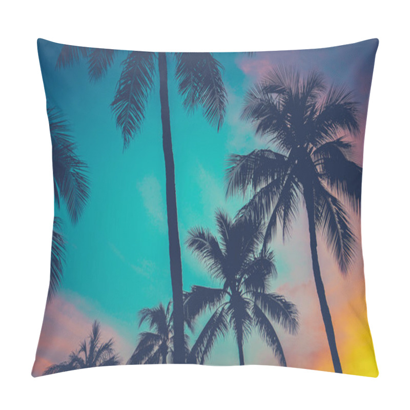 Personality  Hawaii Palm Trees At Sunset Pillow Covers