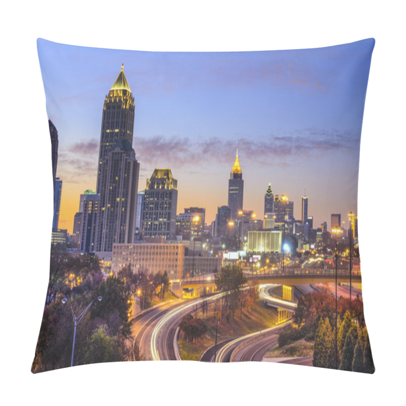 Personality  Atlanta, Georgia Skyline Pillow Covers