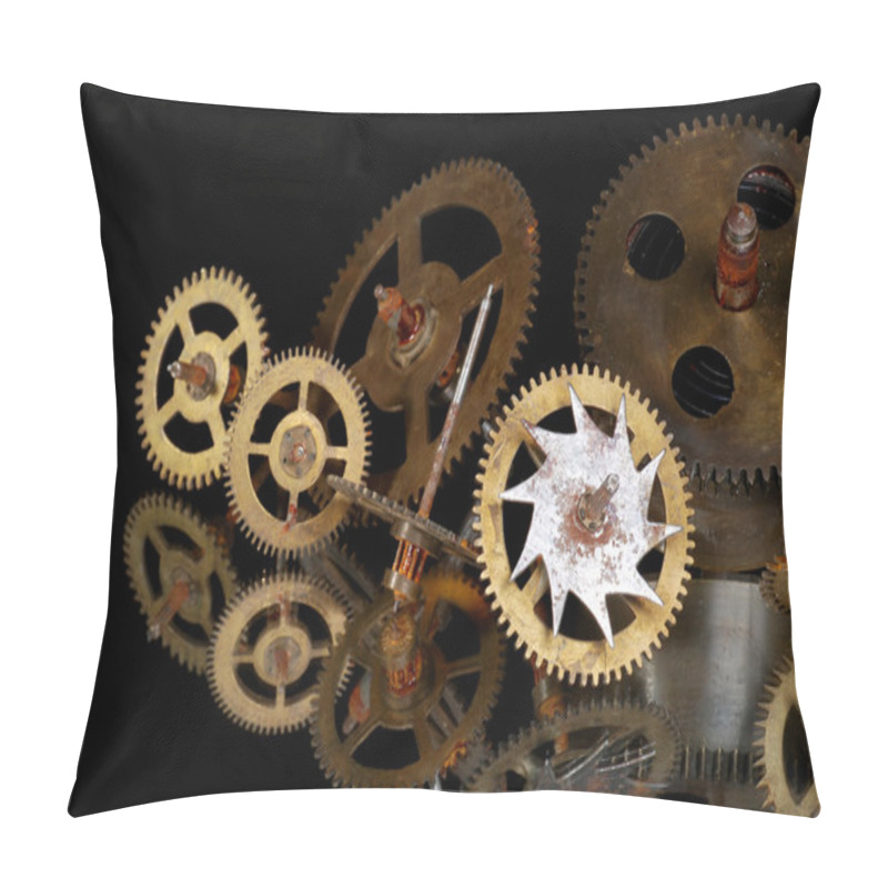 Personality  Rusty Clock Gears Pillow Covers