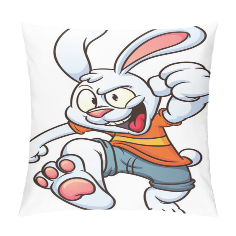 Personality  Cartoon White Rabbit Pillow Covers