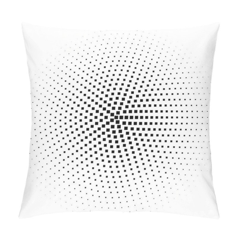 Personality  Black Circles. Gradient Halftone Vector Illustration Pillow Covers