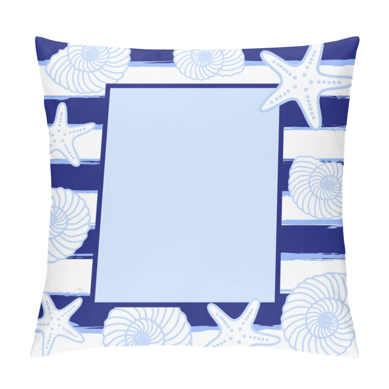 Personality  Frame In Sea Style. Pillow Covers