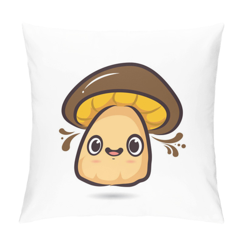 Personality  Cute Character Design Mushroom Face Pillow Covers