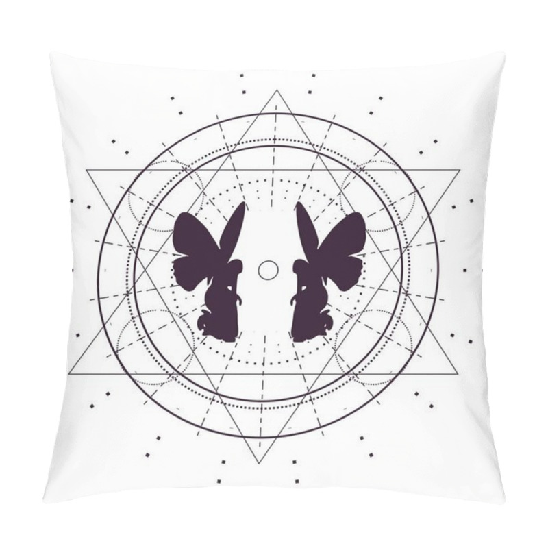 Personality  Esoteric Mystical Symbols Pillow Covers