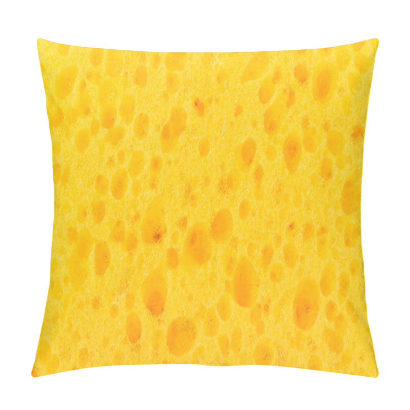 Personality  Texture Yellow Foam Rubber, Synthetic Sponge With Large Pores, Close-up Abstract Background Pillow Covers