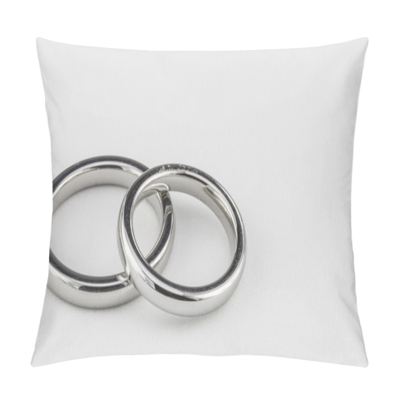 Personality  Silver Wedding Bands Pillow Covers