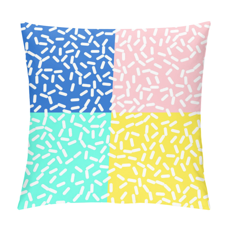 Personality  Retro Seamless Pattern In Memphis Style Design Pillow Covers