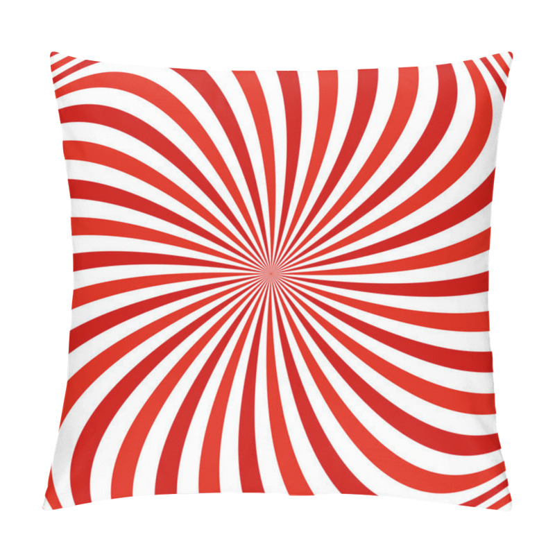 Personality  Red And White Spiral Abstract Background Design Pillow Covers