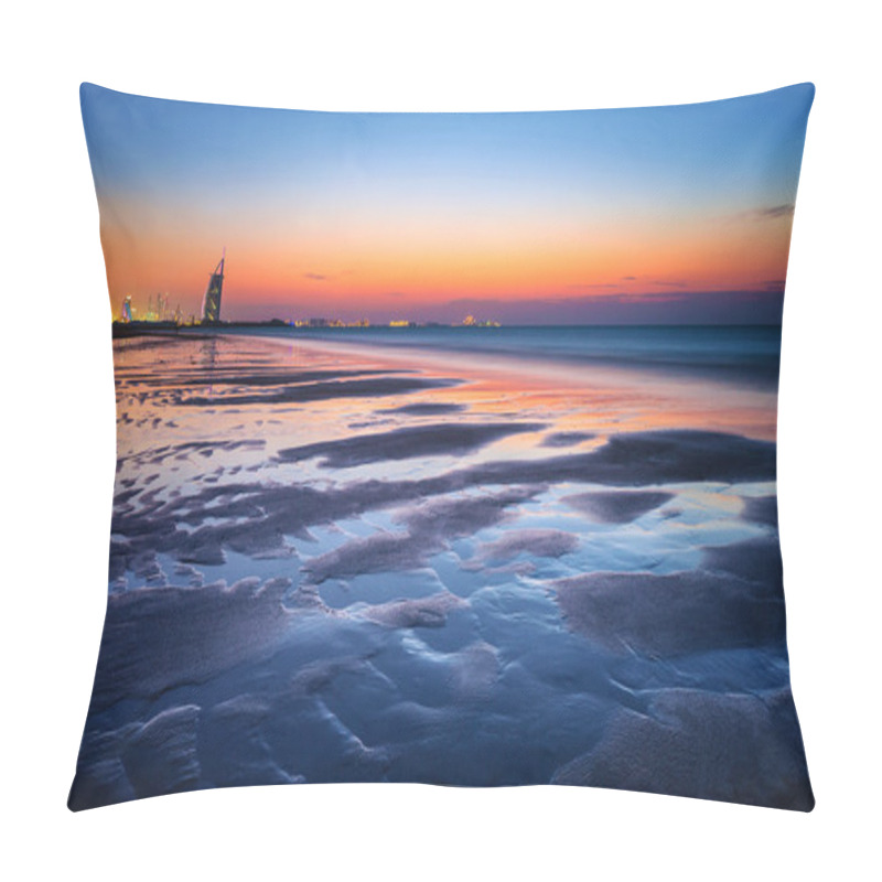 Personality  Beautiful Beach In Sunset Light Pillow Covers