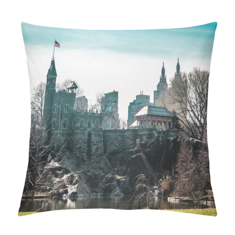 Personality  Belvedere Castle At Central Park In Manhattan, New York City Pillow Covers