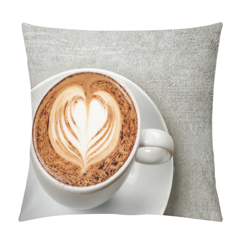 Personality  Cup Of Cappuccino Coffee Pillow Covers