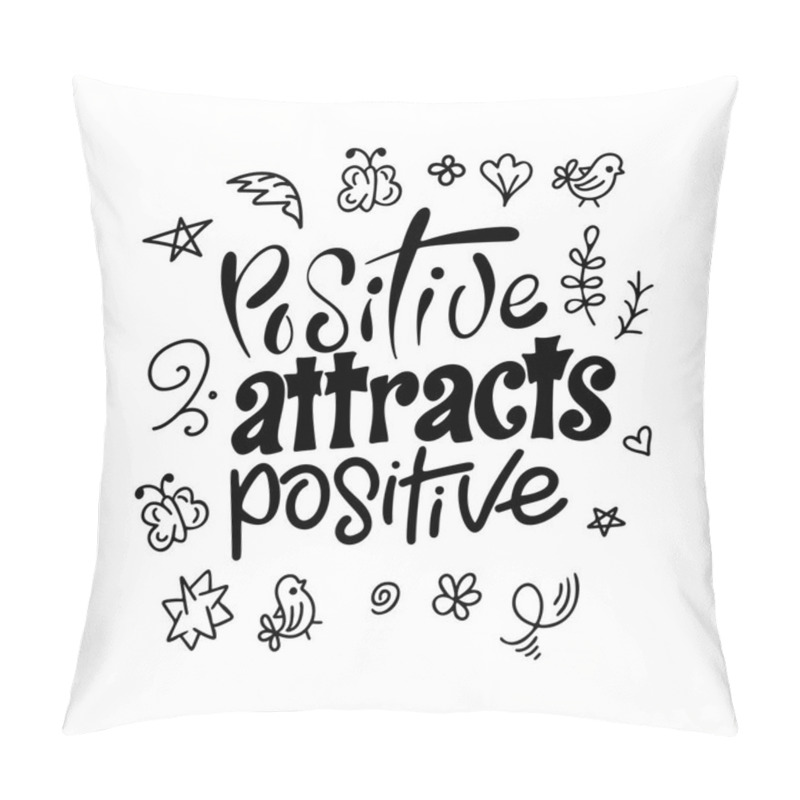 Personality  Vector Lettering. Meditatin Motivation Quote. Hand Drawn Calligraphic Design With Doodles Elements Pillow Covers