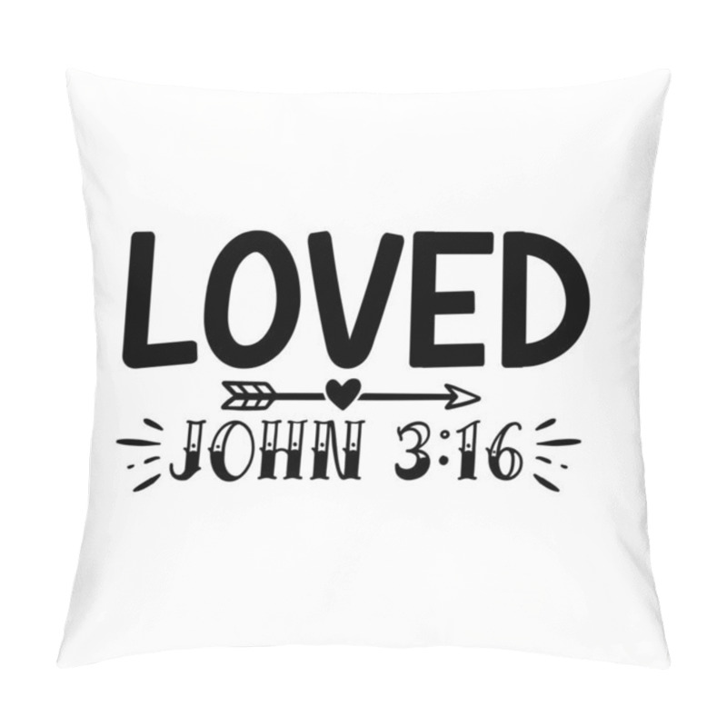 Personality  Loved John  Typographic Vector Design, Isolated Text, Lettering Composition   Pillow Covers