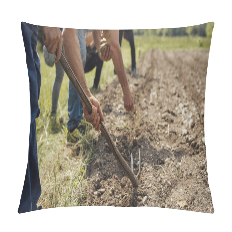 Personality  Farmers Working In The Field Pillow Covers