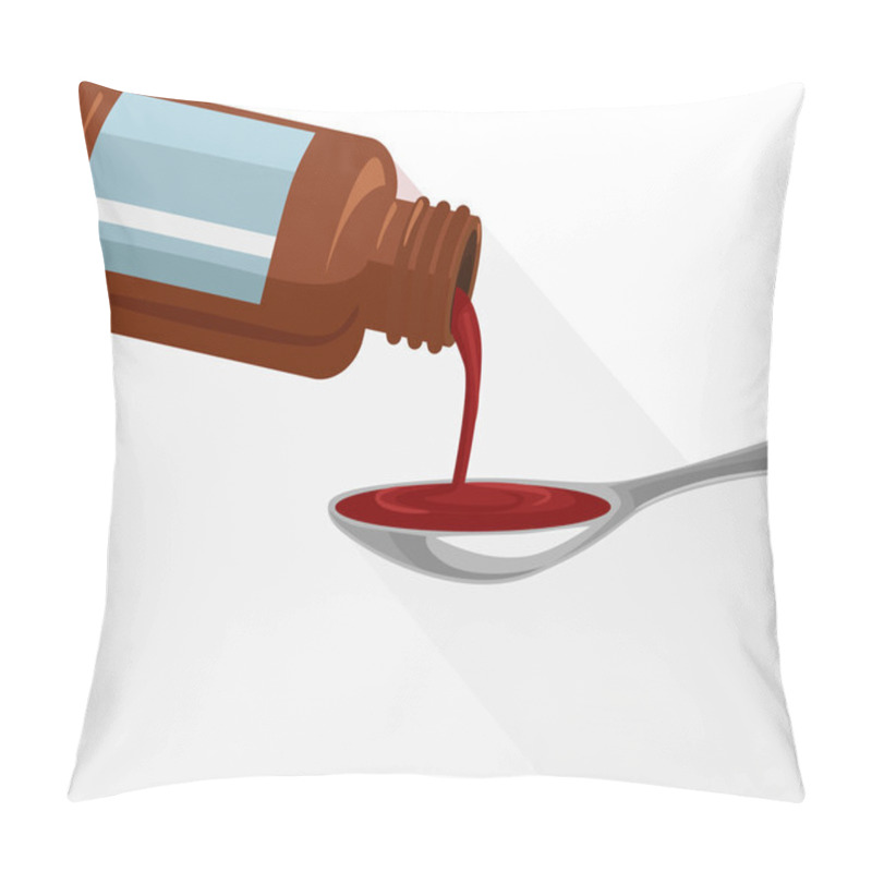 Personality  Liquid Medicine. Vector Flat Illustration Pillow Covers